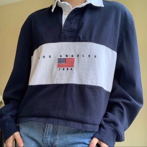 brandy melville polo crewneck sweatshirt (RARE)
